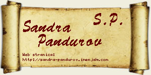 Sandra Pandurov vizit kartica